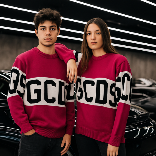 MAGLIONE GIROCCOLO GC FUCSIA
