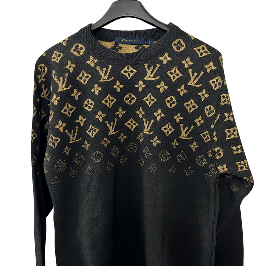 MAGLIONE LV GRIGIO SFUMATO MARRONE