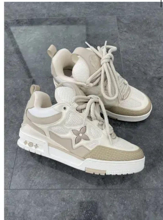 LV WHITE AND BEIGE