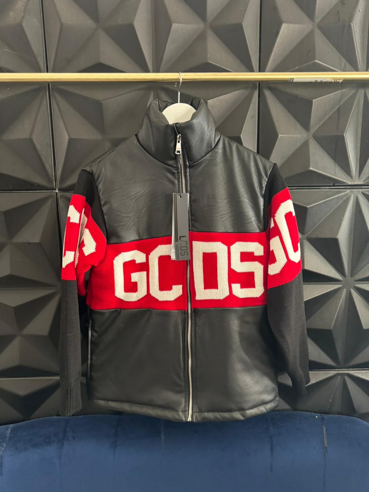 Giubbino GCDS pelle e lana