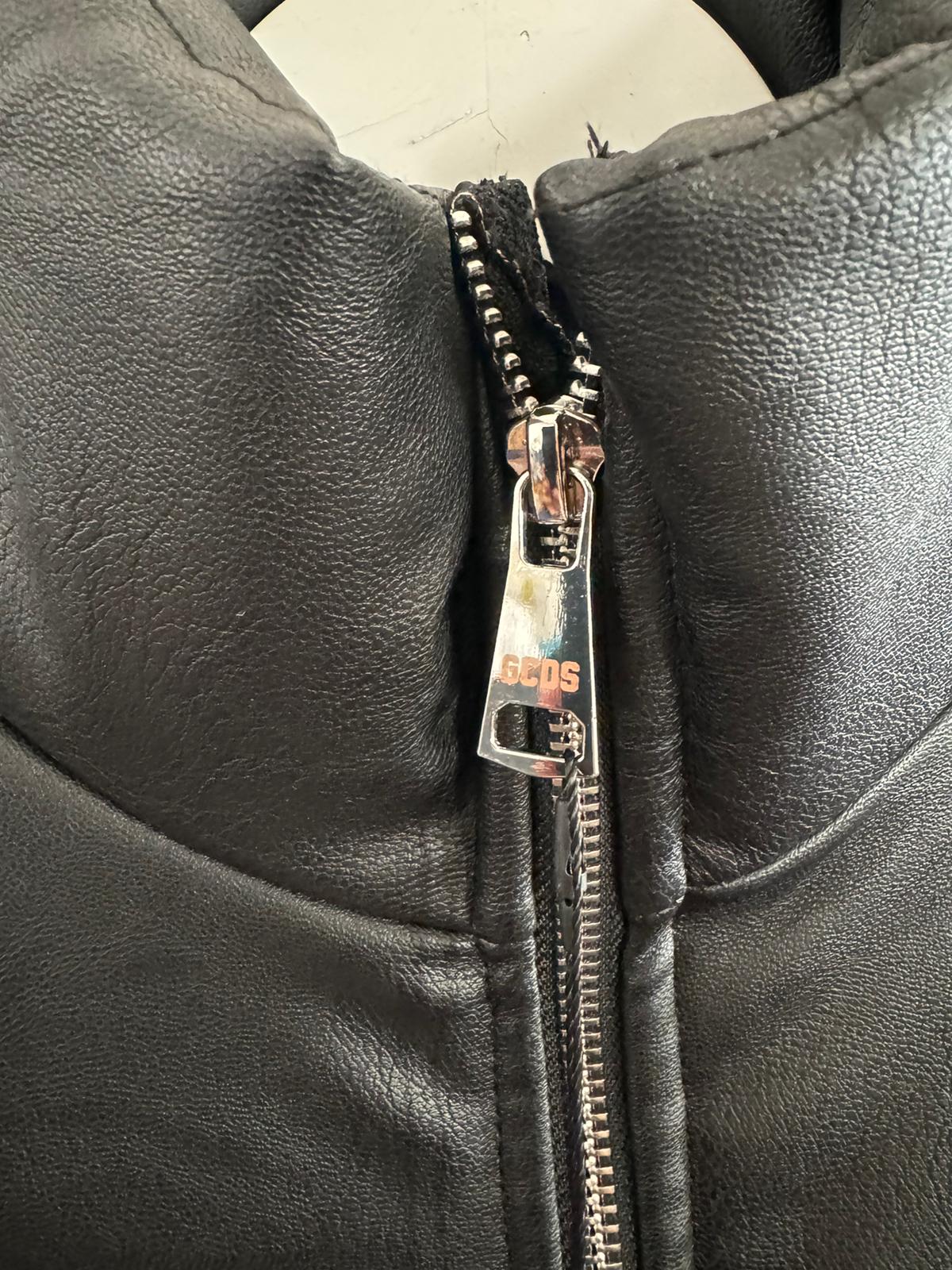 Giubbino GCDS pelle e lana